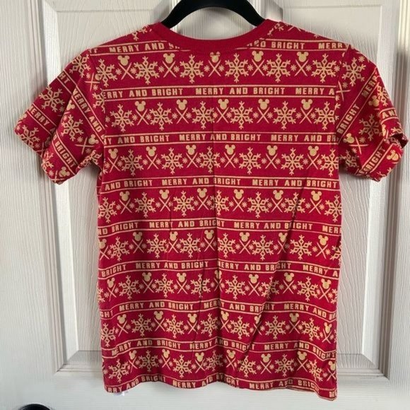 Disney Store Mickey Mouse Christmas T-Shirt, Sz 7/8 - Picture 9 of 14